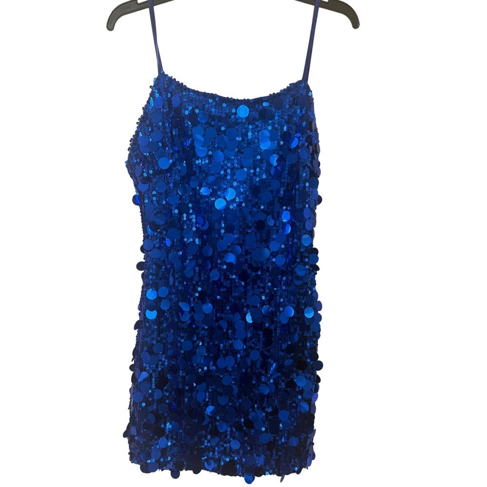 Sparkling‎ Blue Sequin Dress